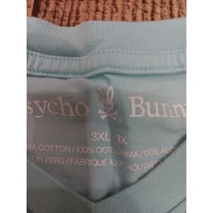 psycho bunny t shirt V Neck men 3xl Teal 1989